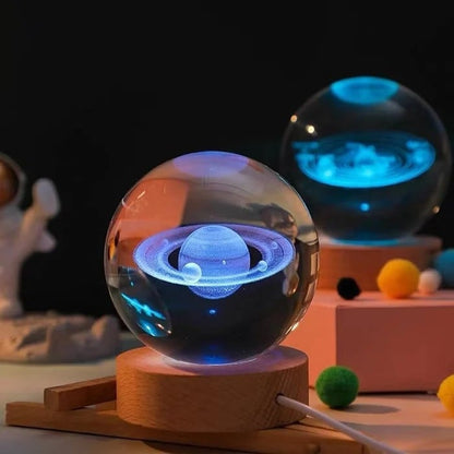 3D Crystal Ball Planet