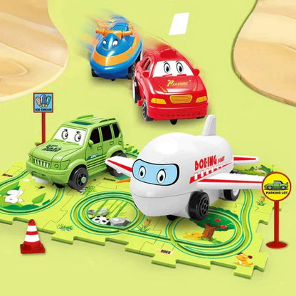 Puzzle Racer Kids Car Track Set